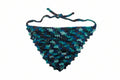 Blue Multicolor Headscarf